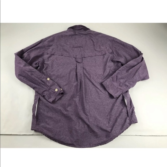 ExOfficio Womens Button Shirt Size M Purple Hiking - Picture 5 of 5